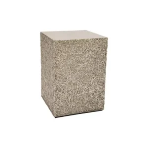 While Supplies Last String Theory Pedestal, Silver Leaf, Small