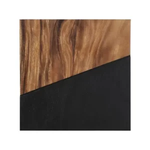 Discount Geometry Wood Wall Tiles, Chamcha Wood, Natural, Black
