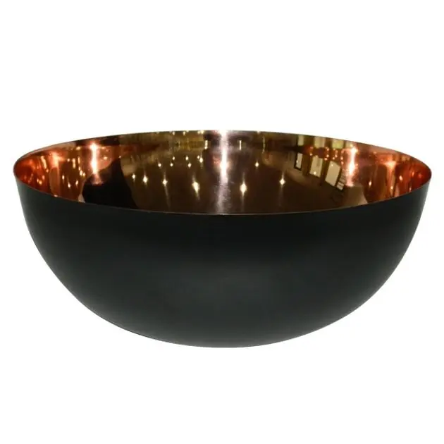 Large Stainless Steel Bowl Copper/Black No Minimum Order
