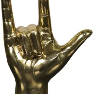 Mega Sale I Love You Metal Alloy Hand Gesture In Antique Brass Finish