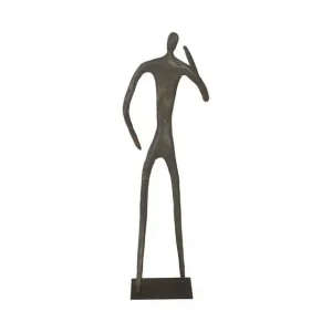 Abstract Figure On Metal Base, Bronze Finish, Elbow Bent Time-Limited