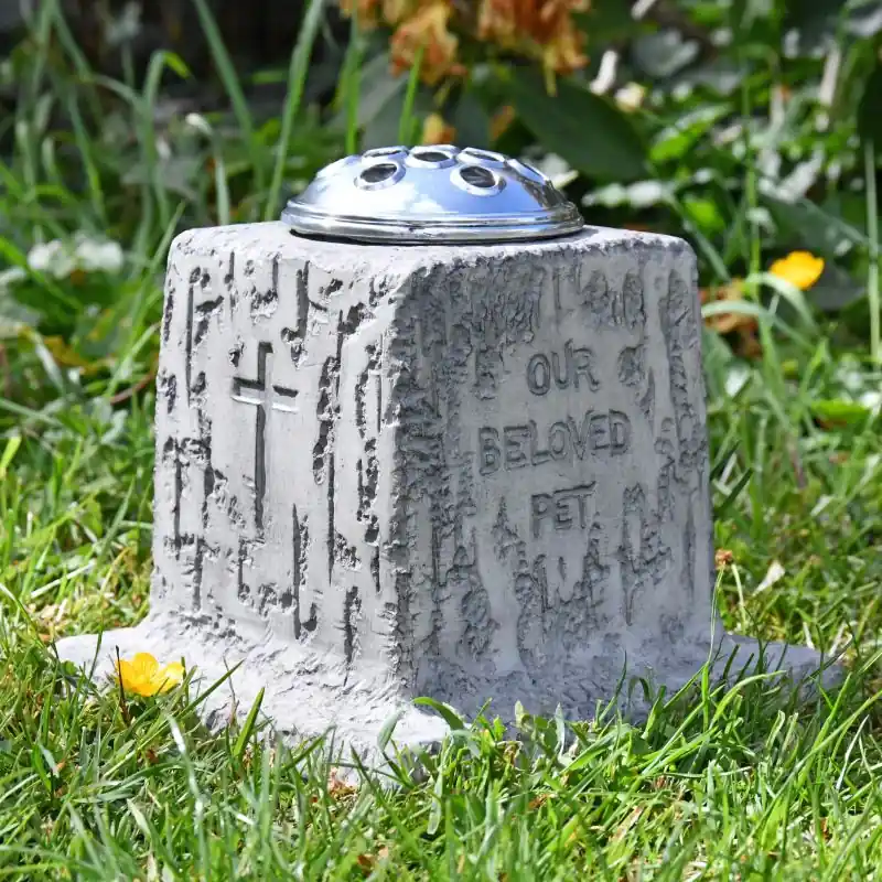 While Supplies Last Stone Effect Pet Memorial Vase