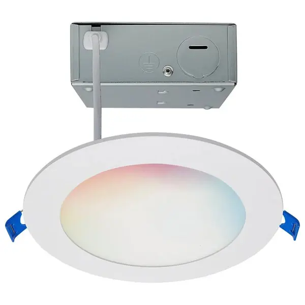 Certified 12W LED Low Profile 6" Downlight Starfish IOT 120V - ROUND/WHITE