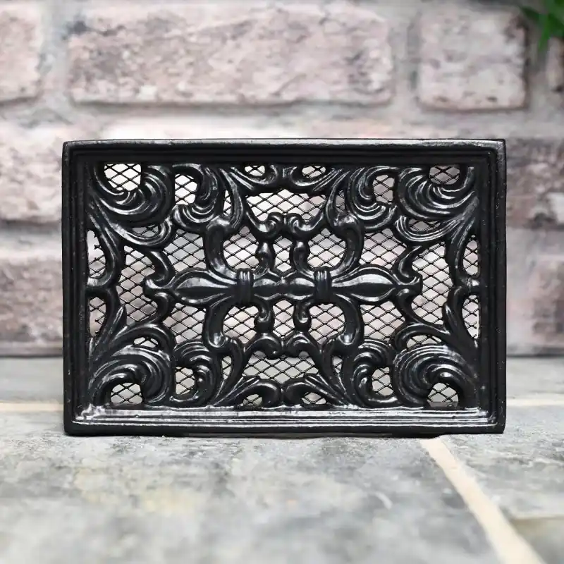 In Demand “Hannock Hall” 9" x 6" Cast Iron Air Brick with Mesh Guard