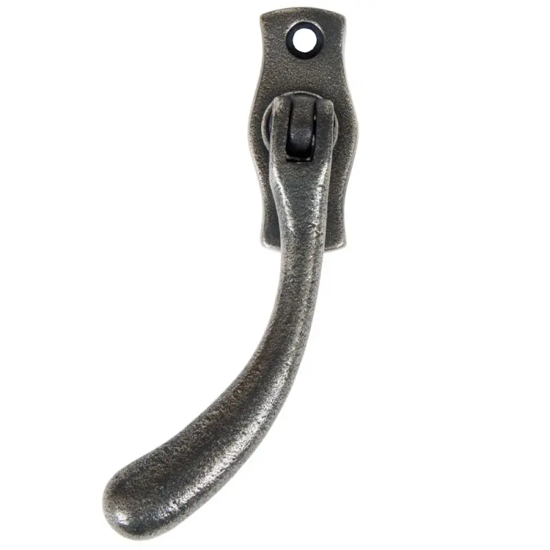 Antique Pewter Peardrop Window Handle - Left Handed One Day Deal
