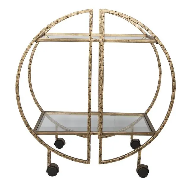 Zelina Gold Bar Cart Low Price