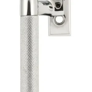 Bright Chrome Contemporary Espag Window Handle - Left Handed New Arrival