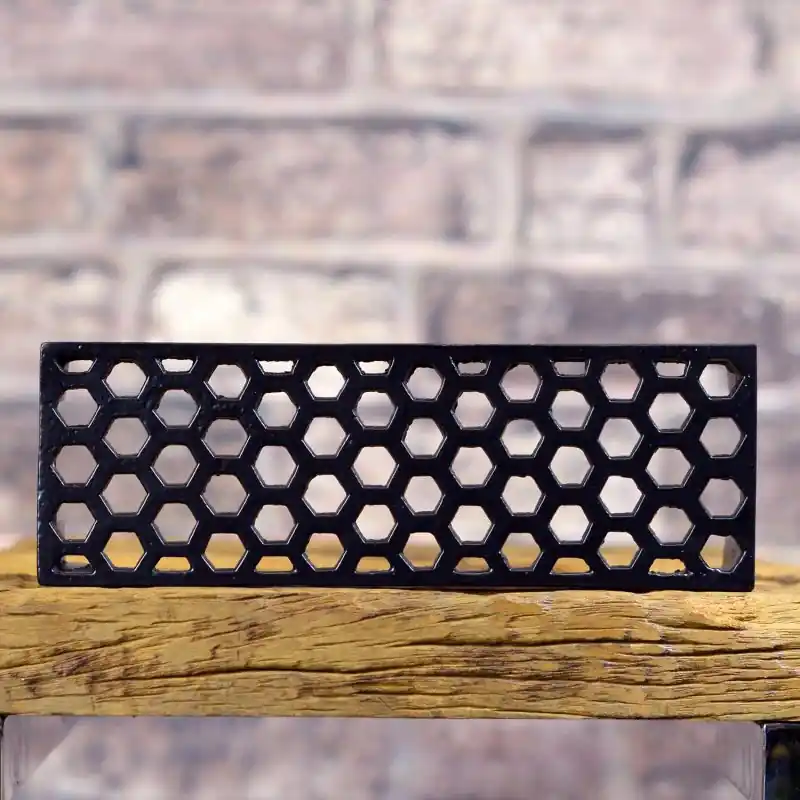 "Honeycomb" 9" x 3" Cast Iron Air Brick Original