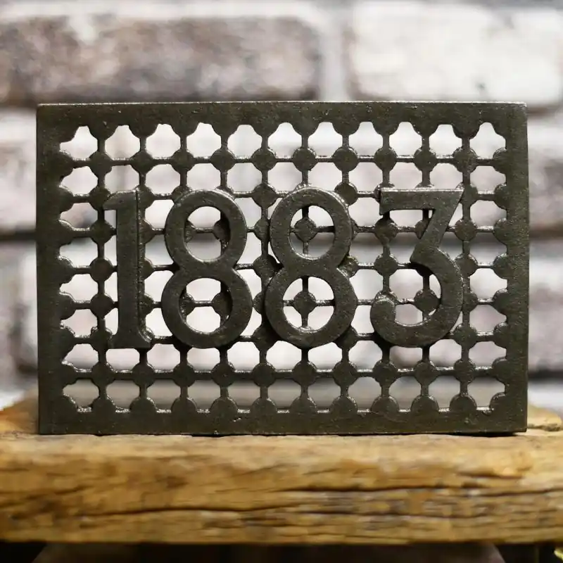 '1883' Cast Iron Air Brick - 9" x 6" Reduced Price
