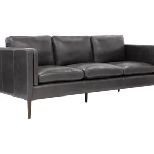Luxury Richmond Sofa - Brentwood Charcoal Leather