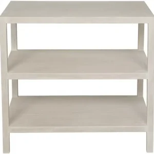 2 Shelf Side Table, White Wash Reduced Price