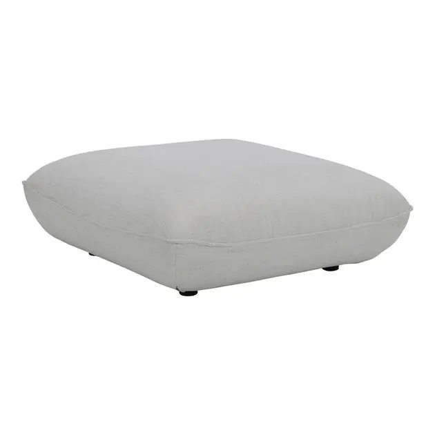 Zeppelin Ottoman Salt Stone White In Demand