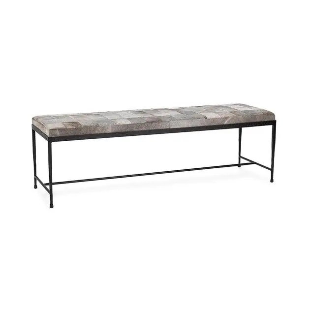 Achen Hide 60" Bench Fresh Stock