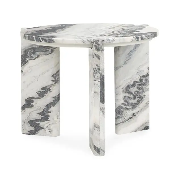 Zora Marble Round End Table Save Now