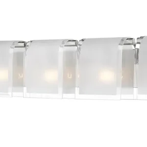 Zephyr 5 Light Vanity  In Brushed Nickel Finish Latest