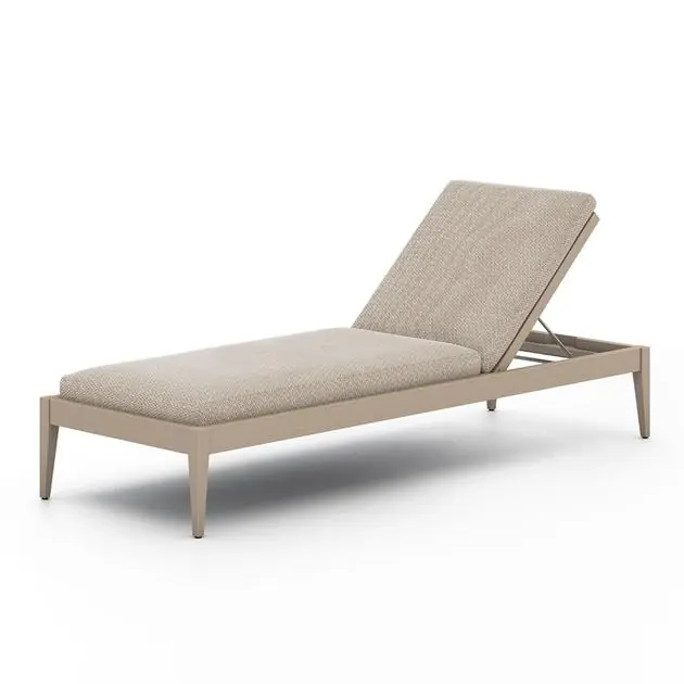 Worldwide Shipping Sherwood Outdoor Chaise Lounge In Brwn/Sand