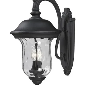 Armstrong Outdoor Wall Light In Black Finish Reduced Price
