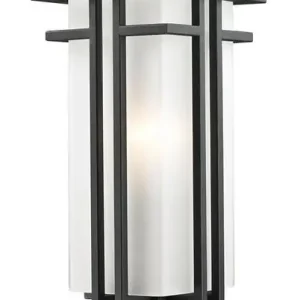 Abbey Outdoor Post Light In Black Finish Authentic