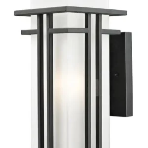 Abbey Outdoor Wall Light In Black Finish Direct From Factory
