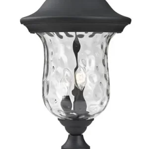Armstrong Outdoor Post Mount Light In Black Finish Special Discount