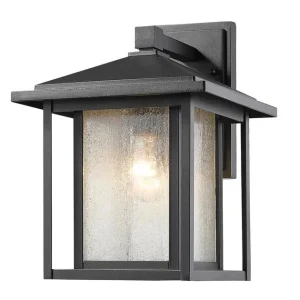 Aspen 1 Light Outdoor In Black Finish Free Returns