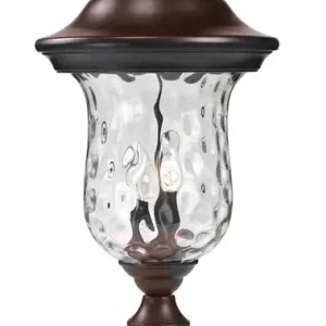 Worldwide Shipping Armstrong Outdoor Post Mount Light In Bronze Finish