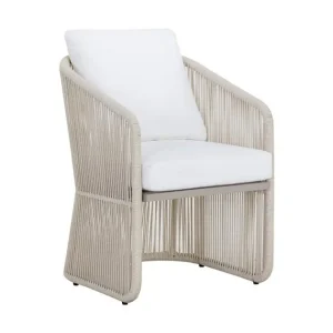 Allariz Dining Armchair - Greige - Stinson White Holiday Sale