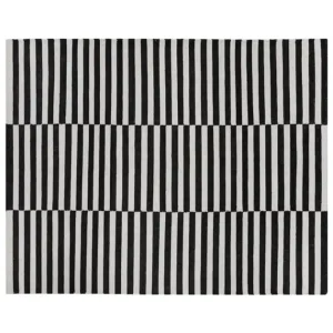 Zigby Hand-Woven Rug - Black / Ivory - 8' X 10' While Supplies Last
