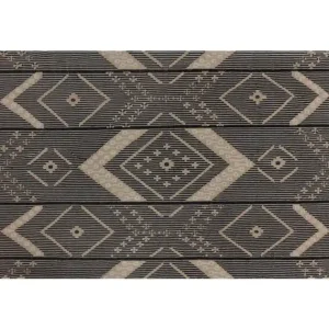 Asana Hand-Woven Rug - Black / Tan - 5' X 8' Limited Offer