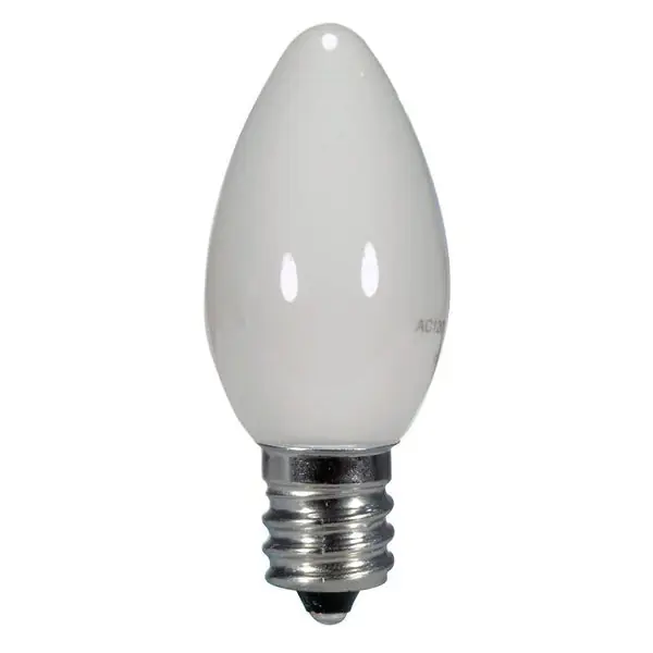 0.5W LED - C7 - White - 2700K - Candelabra base - 120V - Card Grab Now