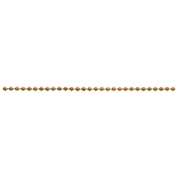 #6 Beaded Chain - 1/8" Diameter - 100 Foot Spool - Brass Finish - Used On Pull Sockets And Switches - 32-Pack Secure Checkout