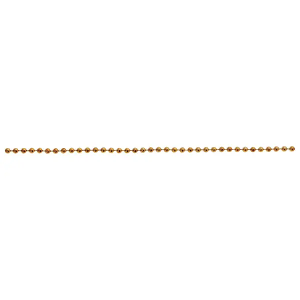 #3 Beaded Chain - 3/32" Diameter - 250 Foot Spool - Brass Finish - 48-Pack While Supplies Last